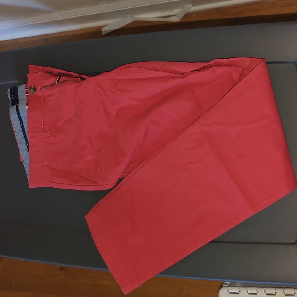 Red Relaxed Tommy Hilfiger Pants